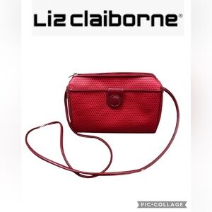 Liz Claiborne VTG 1983 Red Iconic Crossbody Bag
